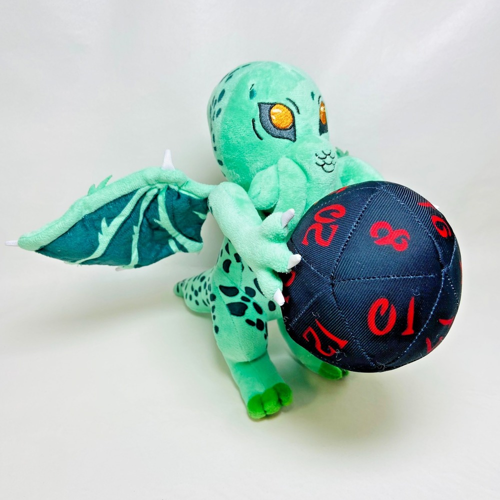 Cthulhu Lovecraft‎ 12 Sided Die Plush Stuffed Toy Goth Emo Cryptid No Tag HTF